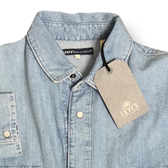 Levi’s Made & Crafted Denim Shirt Pearl Snap - Picture 3 of 14